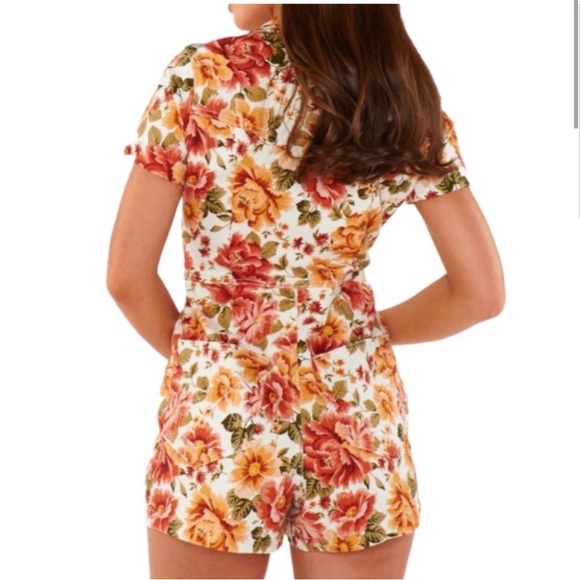Floral Ranch Romper - Picture 2 of 3